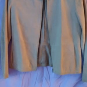Beige suede jacket